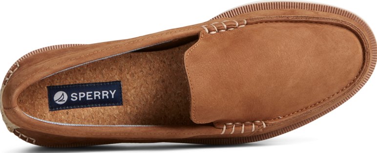 Sperry tan loafers deals