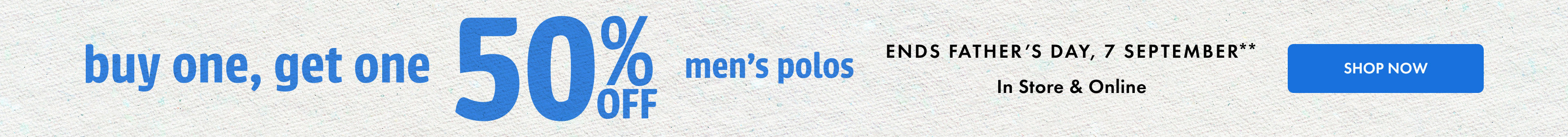 Tommy Bahama Buy One Get One 50% Off Men's Polos, ends 7 September