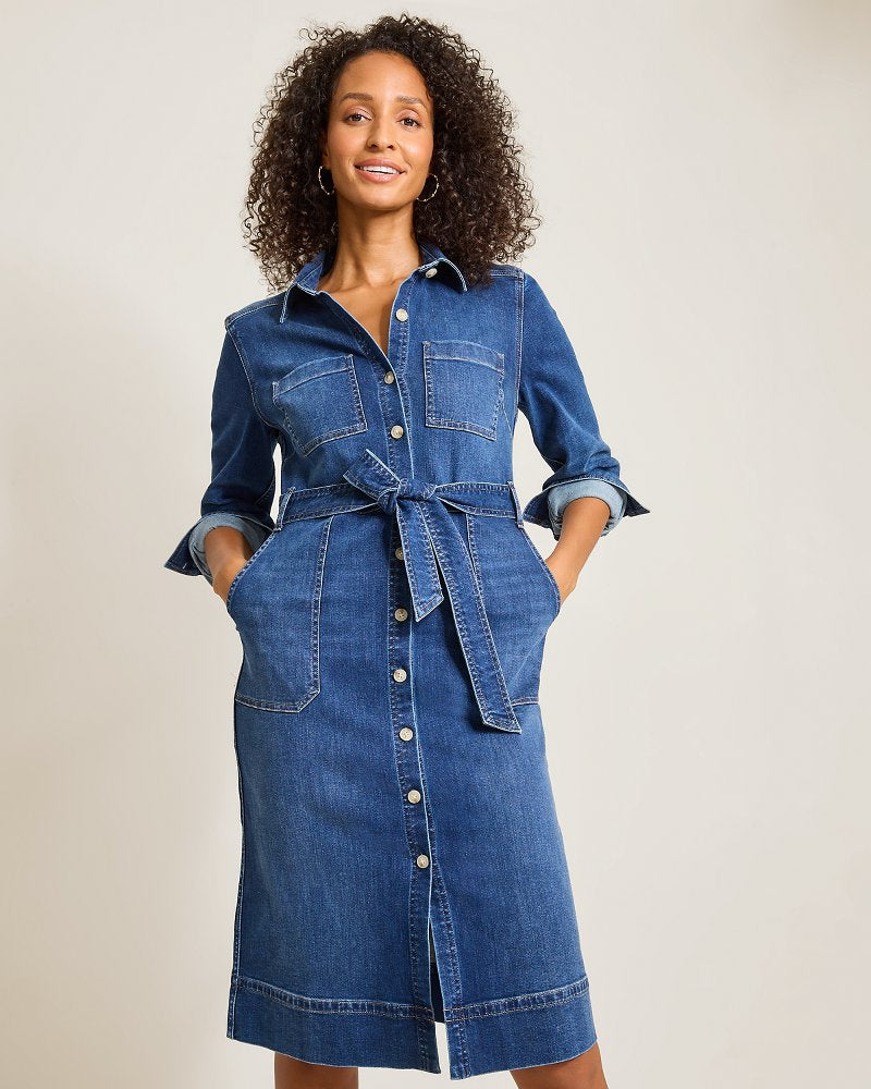 Indigo Denim Midi Shirt Dress – Tommy Bahama